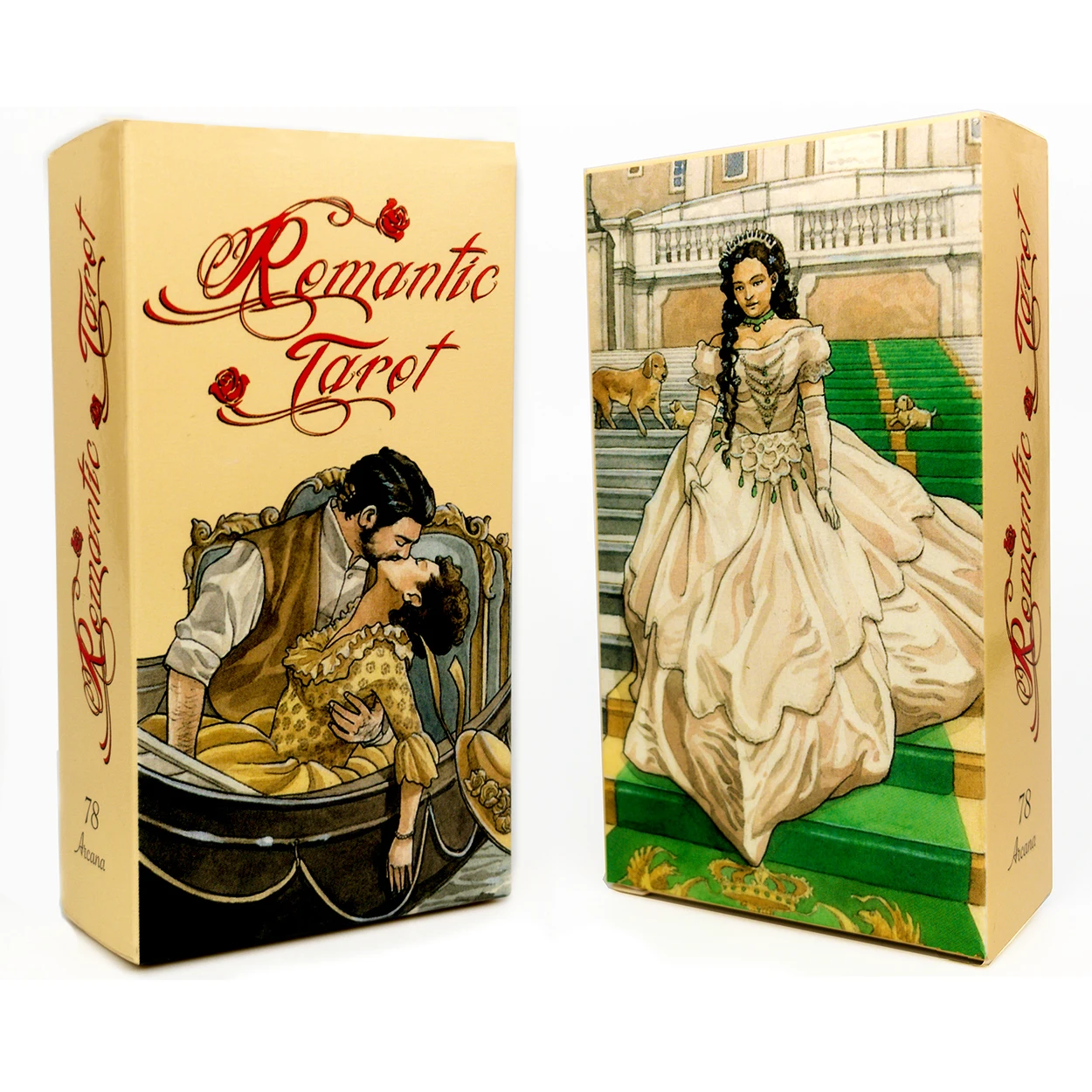 

78pcs Romantic Tarot Cards Deck Guidebook Card Table Card Game Magical Fate Divination Card