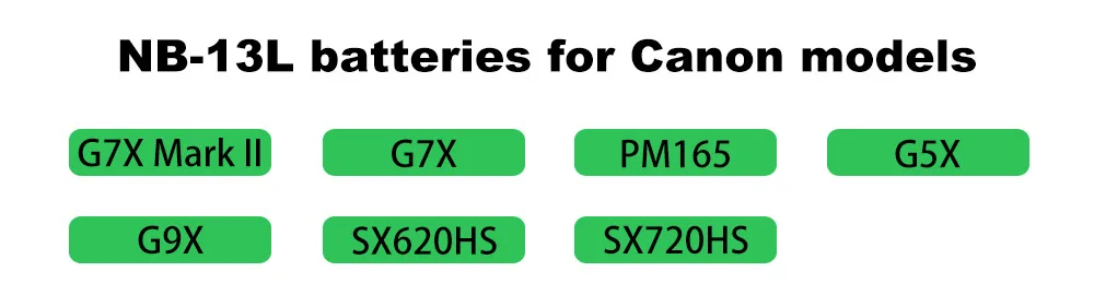 Аккумулятор NB-13L NB13L NB 13L NB 13L 1250mAh Аккумулятор для камеры Canon G5X G7X G9X G7 X Mark II SX720 HS