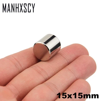 

5pcs Neodymium N35 Dia 15mm X 15mm Strong Magnets Tiny Disc NdFeB Rare Earth For Crafts Models Fridge Sticking magnet 15x15mm