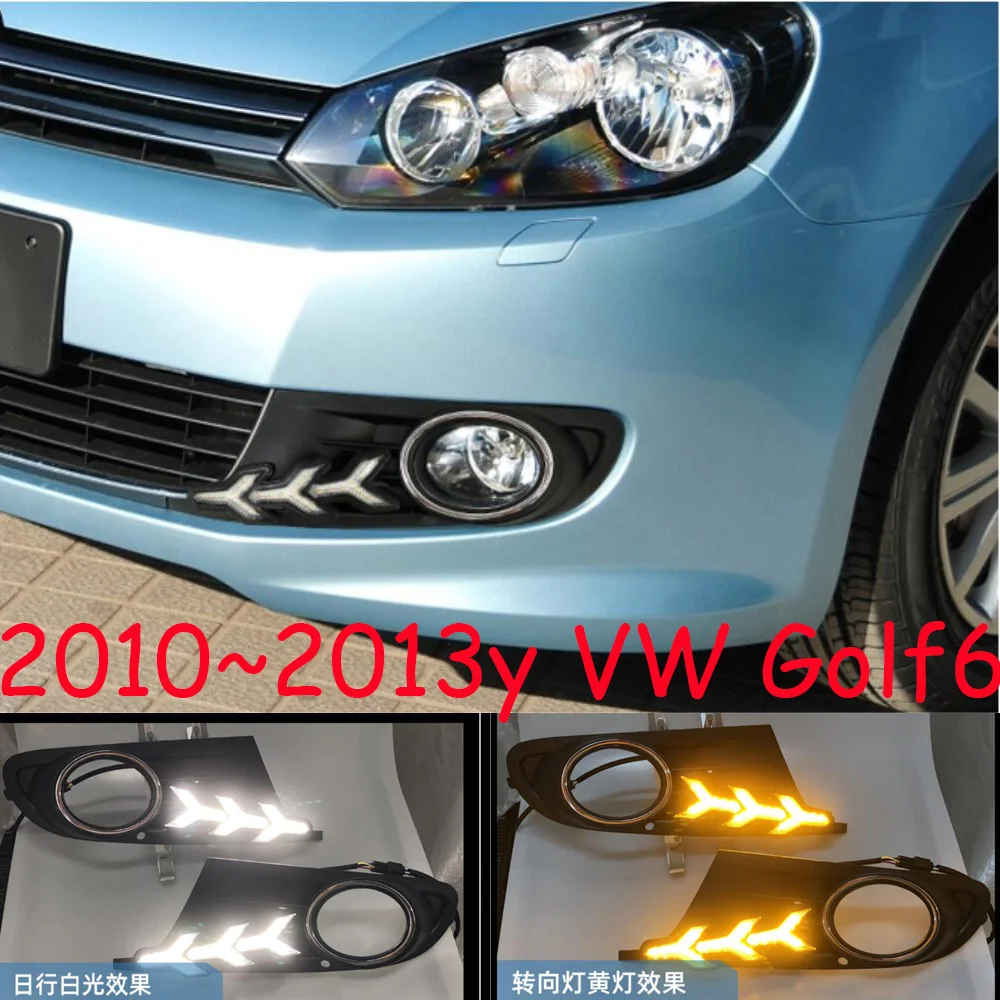 Автомобильный налобный фонарь на бампер для гольфа Volkswagen Golf6 дневсветильник 2010 ~