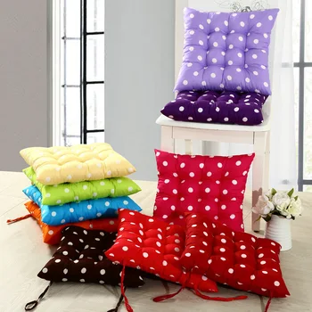 

1pc 41*41CM Home Office Square Polka Dot Seat Cushion Buttock Chair Cushion