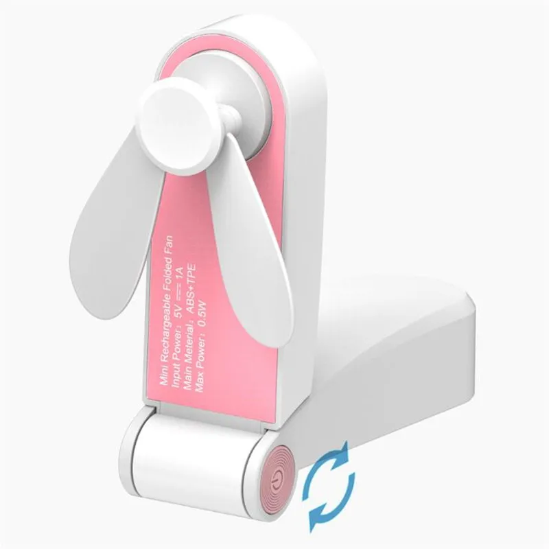Hands-Free подвесной USB Перезаряжаемый шейный вентилятор мини Кондиционер летний портативный уличный спортивный кулер поддержка дропшиппинг - Цвет: Handheld-Pink