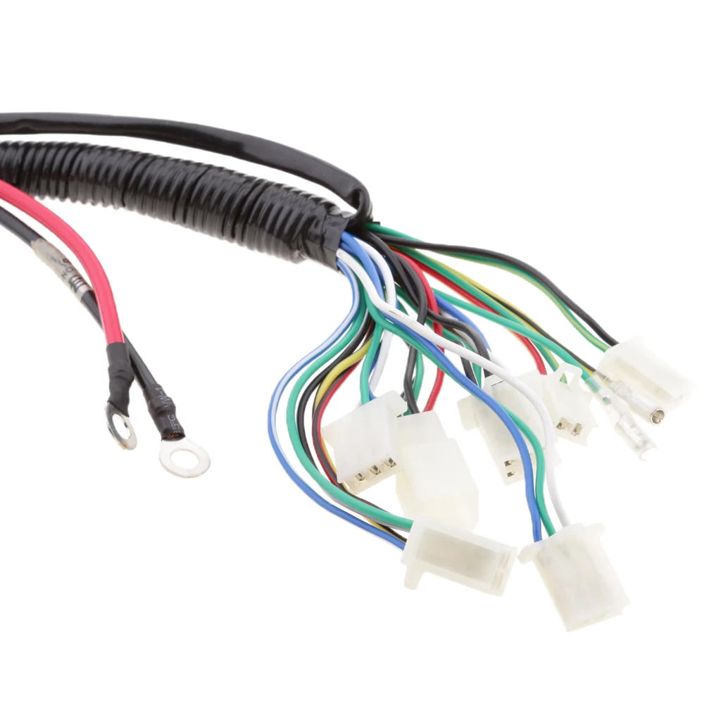 Electric Engine Start Wiring Loom Harness For 110cc 125cc 250cc Pit Dirt Bike ATV Quad
