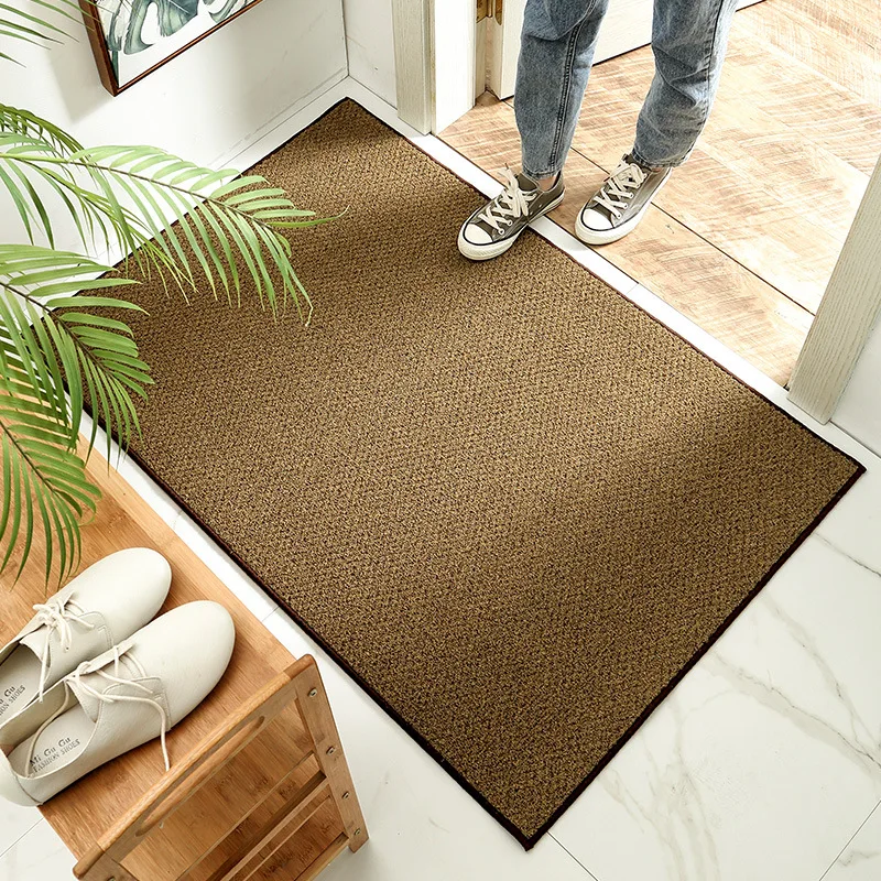 Premium Non-Slip Rug Floor Door Barrier Mat Carpet Runner Dirt Grabber Brown 
