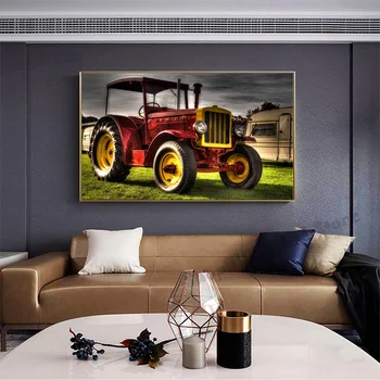 

Retro Car Agriculture Tractor diamond Painting Wall Pictures for Living Room Cuadros full diamond embroidery crafts GG1595