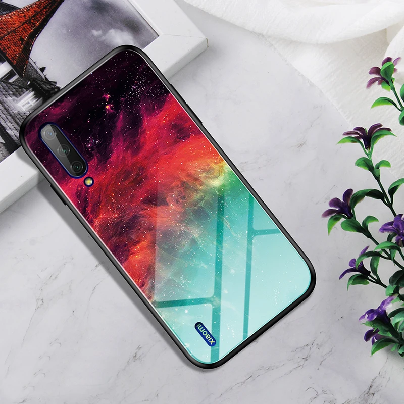 Чехол для телефона Xiaomi Mi 9 SE lite мраморный ударопрочный чехол из закаленного