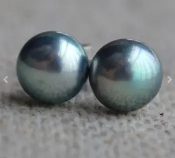 

Unique Pearls jewellery Store AAA 6-6.5MM Gray Genuine Freshwater Pearl Stud Earring Silver Earrings Fine Jewelry Free Shipping