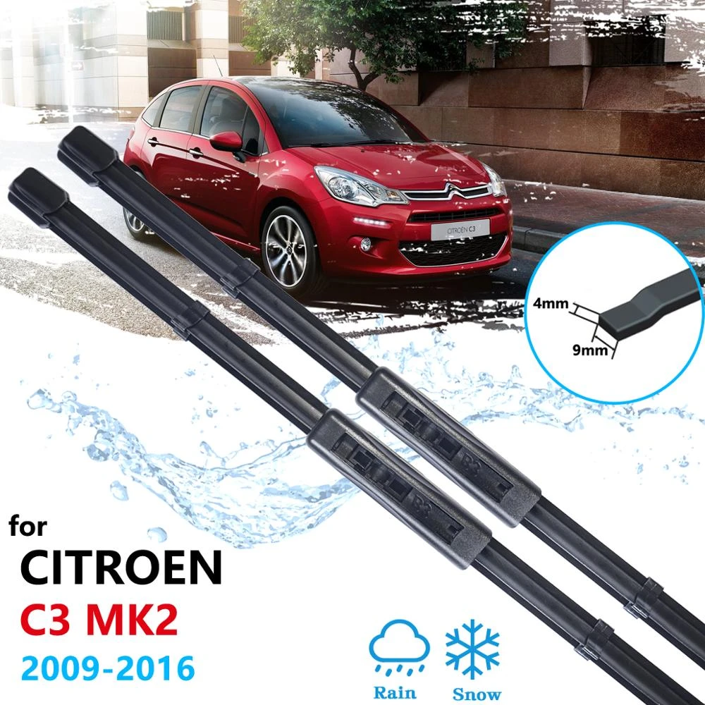 Escobilla de limpiaparabrisas para Citroen MK2 2009 ~ 2016, limpiaparabrisas delantero, accesorios para 2010, 2011, 2012, 2013, 2014, 2015|Limpiaparabrisas| - AliExpress