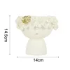 Fairy Garden Flower Vase Flower Pot Resin Figurines Modern Decor Desktop Storage Ornaments Wreath Girly Abstract Sculpture 5