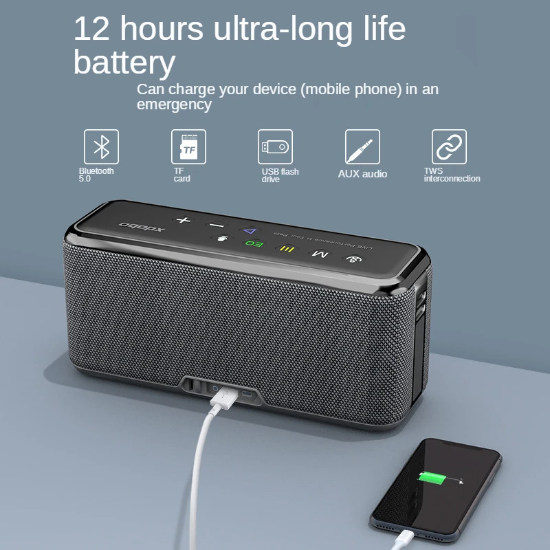 XDOBO X8 Max 100W Super Power Bluetooth-Compatiable Wireless Speaker TWS Subwoofer Power Bank Function Support USB/TF/AUX bluetooth speaker portable speaker audio speaker