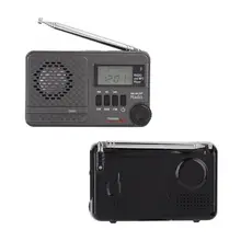 Цифровой FM радио mw и SW все Диапазон аудио приемник Поддержка TF USB Календарь цифровой будильник часы и таймер сна цифровые радио