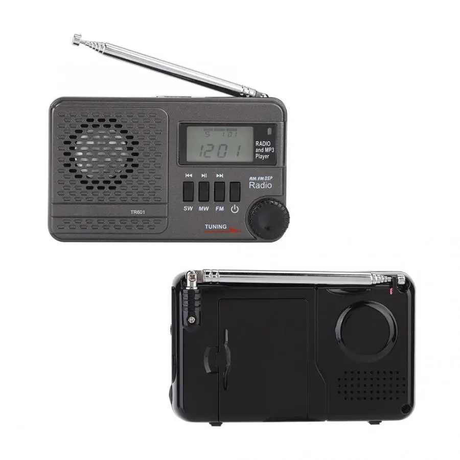 Цифровой FM радио MW и SW все диапазоны аудио приемник Поддержка TF USB календарь