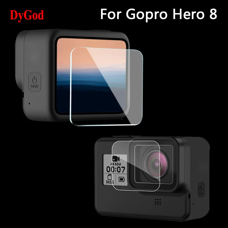Закаленное стекло для Gopro Hero 8 Передняя Защитная пленка экрана Спортивная
