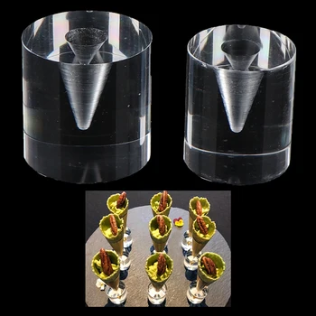 

Buffet Display Ice Cream Tool 1PCS Ice Cream Holder Acrylic Cupcake Ice Cream Cones Holder Stand For Wedding Party