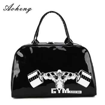 

Aoheng Hot Mannen Tas Grote Capaciteit Lederen Sporttas Gym Crossbody Fitness Sport Tassen Reizen Schouder Handtas Sport Yoga