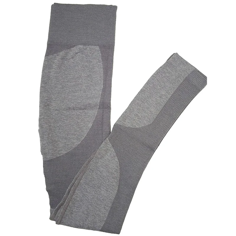 Энергетические бесшовные леггинсы, высокая талия, для тренажерного зала, фитнеса, пуш-ап, резинки, ягодицы, леггинсы, спортивные колготки, спортивная одежда, женские штаны для бега, новинка - Цвет: NS-9154AB Gray