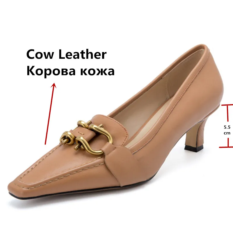 FEDONAS/женские туфли-лодочки из натуральной кожи в стиле ретро; офисные туфли на высоком каблуке с квадратным носком; женские повседневные женские сандалии; сезон весна-лето