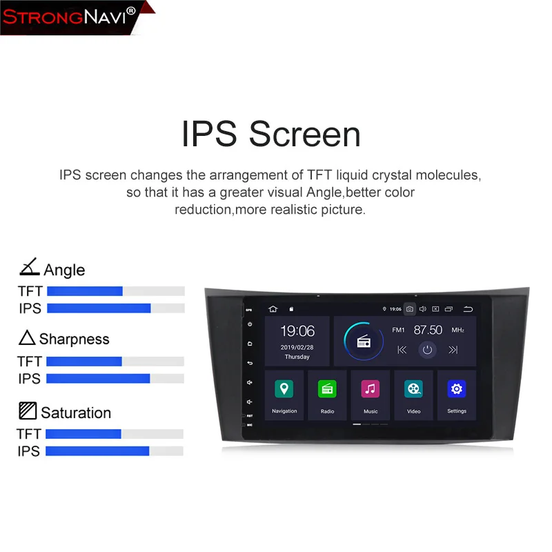 Clearance 8" IPS DSP 4+64G Android 9.0 CAR GPS navigation For Mercedes W211 W219 W463 CLS350 CLS500 CLS55 E200 E220 E240 E270 E280 NO dvd 5