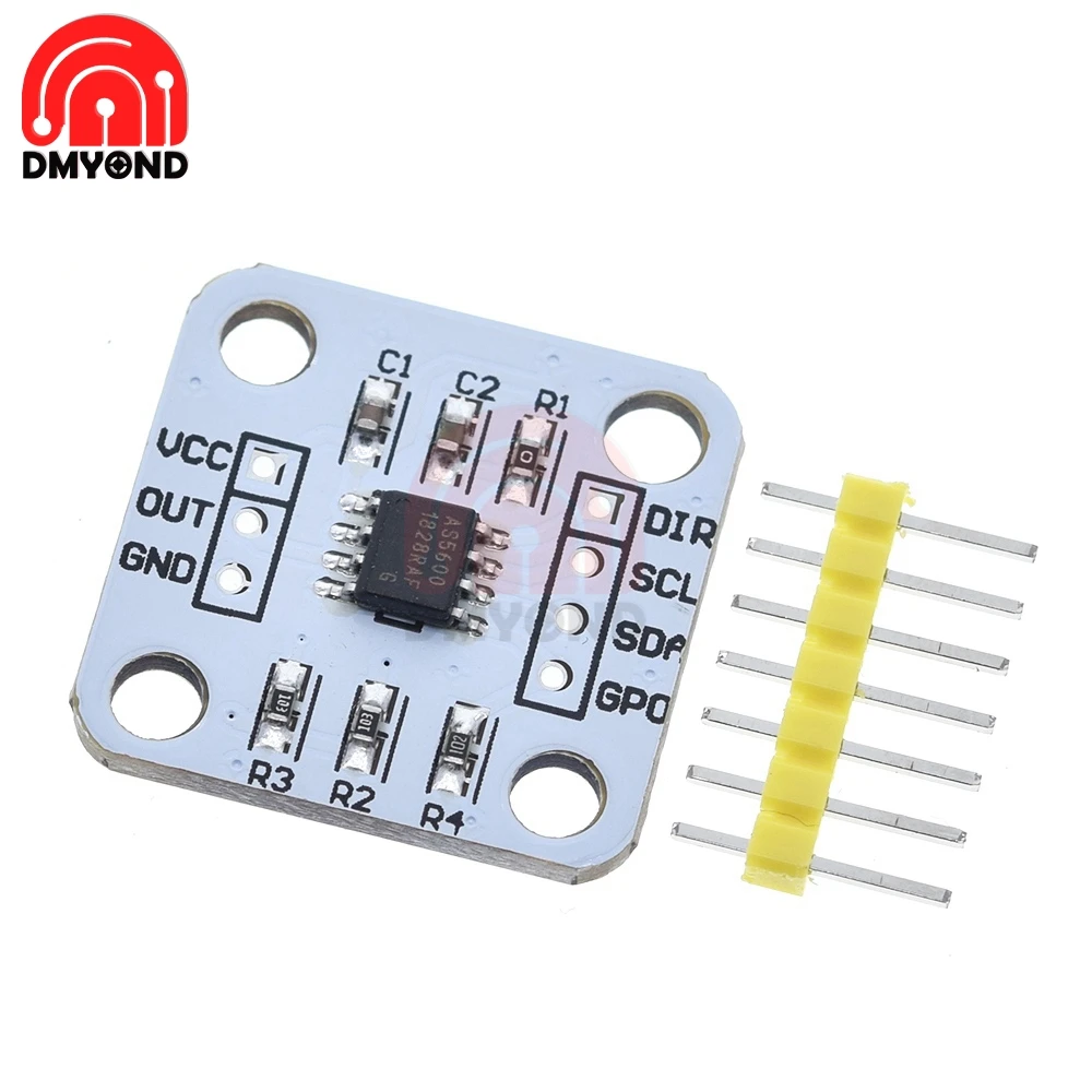 High Precision As5600 Magnetic Encoder Induction Angle Measurement Sensor Module 12bit With Magnet Module For Arduino - Instrument Parts Accessories -