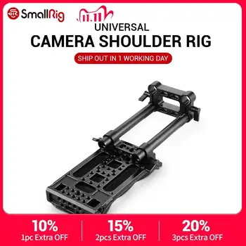 

SmallRig DSLR Camera Stabilizer Shoulder Pad Kit With 15mm Rail Rod Clamp 1/4 3/8 Thread Holes Shoulder Mount Pad Rig 2167