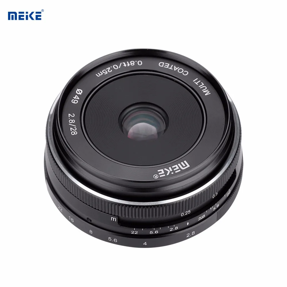 MEIKE 28 мм F2.8 APS-C объектив с ручным фиксированным фокусом Для беззеркальных камер Fuji X Mount для портретов пейзажа натюрморта