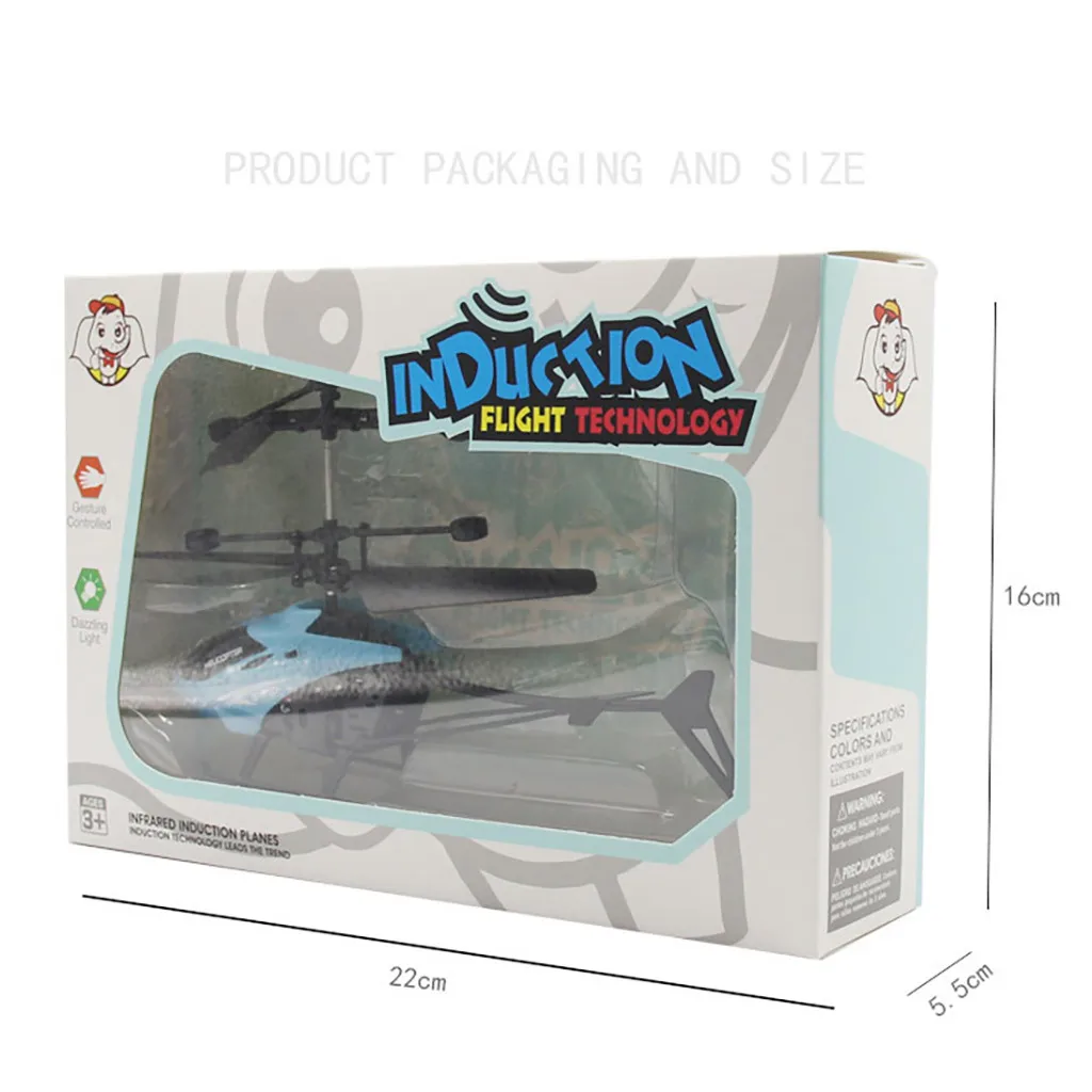 Мини RC Infraed индукционный вертолет летательный аппарат мигающий светильник игрушки Рождественский подарок