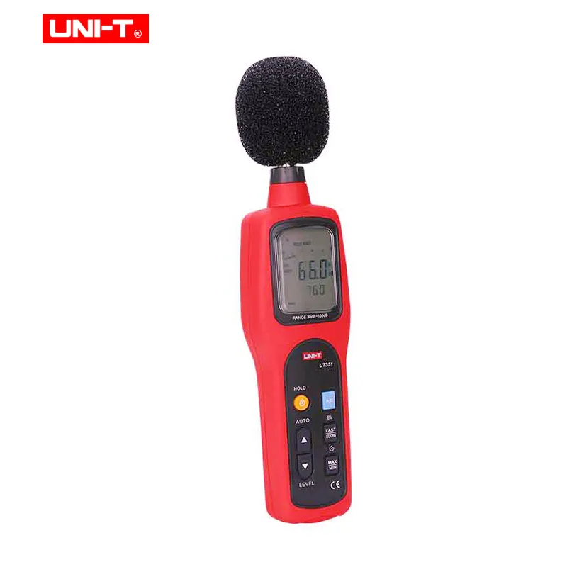UNI-T UT351 измеритель уровня звука цифровой тестер шума 30-130дб децибел мониторинг имеет A& C частоту взвешивания/частота дискретизации