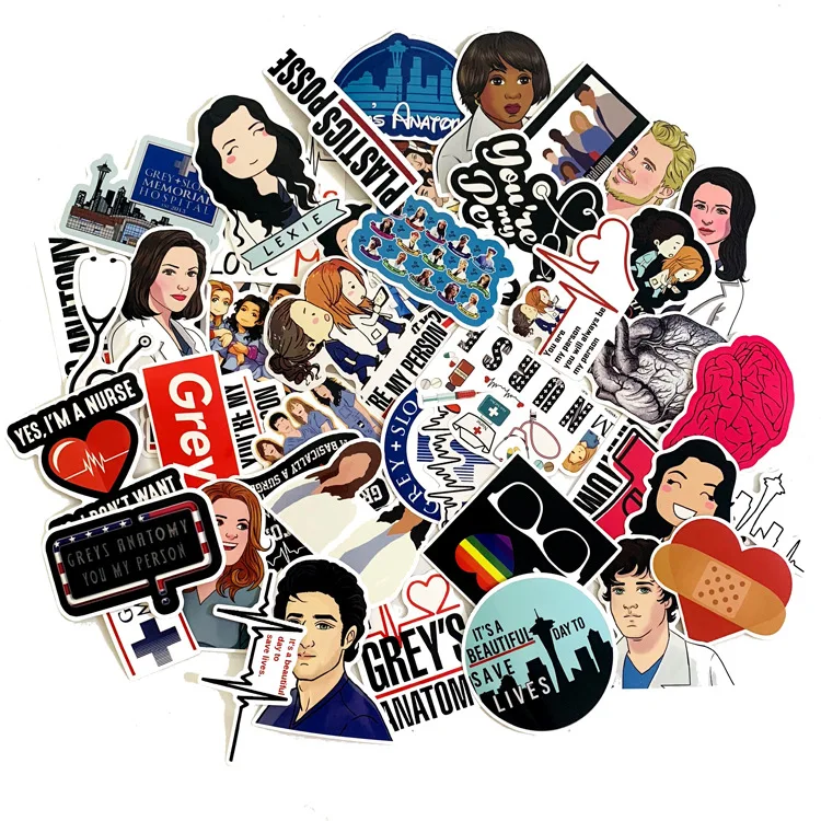 

50 Pcs America Movie Stickers Intern Pvc Suitcase Personality Vsco Stickers Bullet Journal Waterproof Stickers