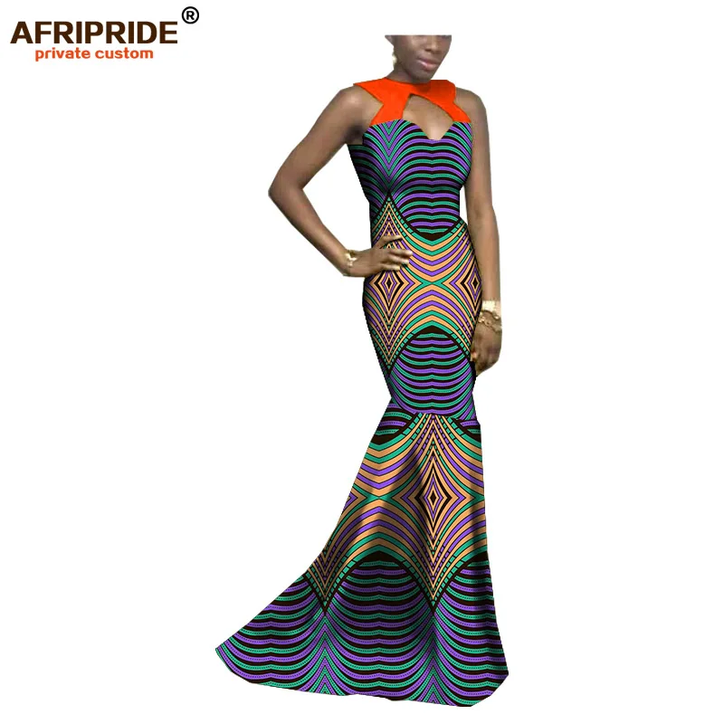 Африканское женское вечернее платье AFRIPRIDE, индивидуальное платье без рукавов в пол, женское вечернее платье из хлопка A722569 - Цвет: 317X