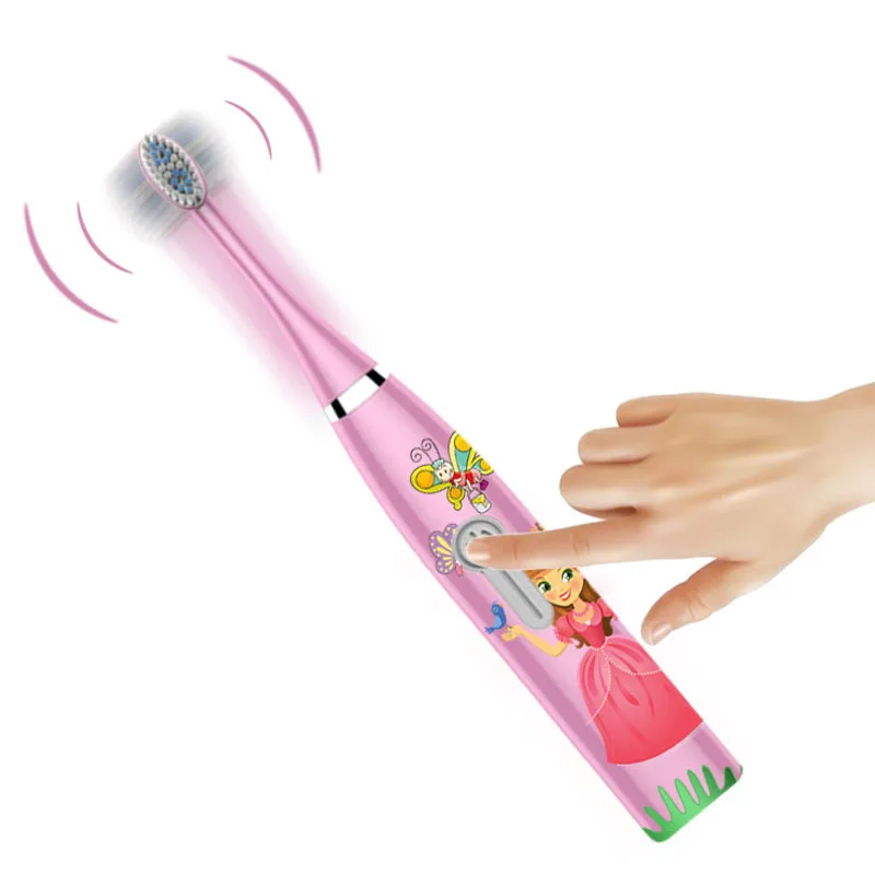 Professional Child Baby Sonic Electric Toothbrush quality kids toothbrush 2 clean head ultrasonic Cartoon makes children like Professional Child Baby Sonic Electric Toothbrush quality kids toothbrush 2 clean head ultrasonic Cartoon makes children like