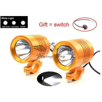 

Motorcycle U3 LED Lamp Headlight Driving Spot Light Lamp 30W 1200LM 12-60V Motorbike Head Lamp For KTM BMW Ducati Honda