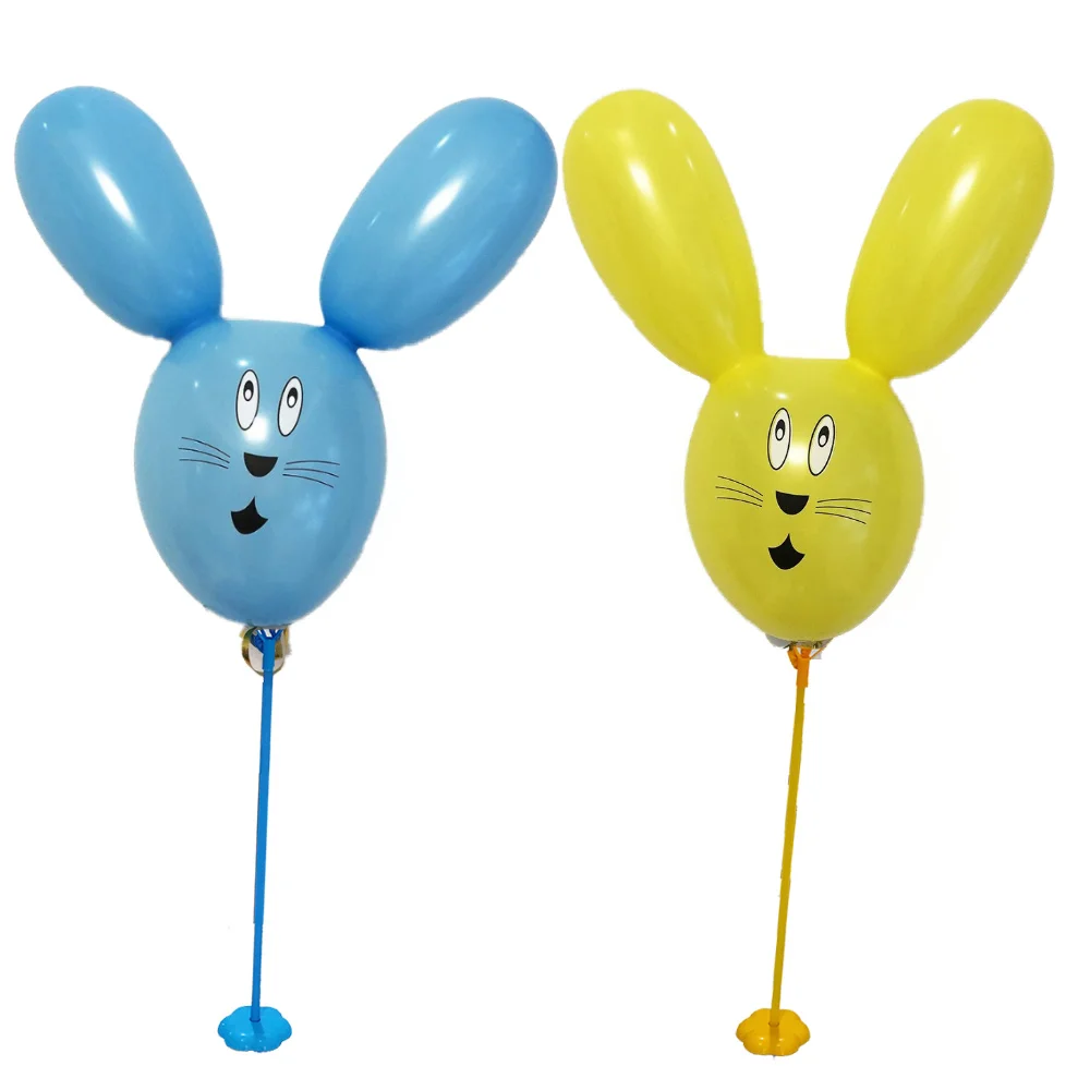 10pcs Easter Rabbit Balloons Decoration Giant Inflatable Bunny Ears Cute  Animals Latex Ballon Bleu for Birthday Easter Decor