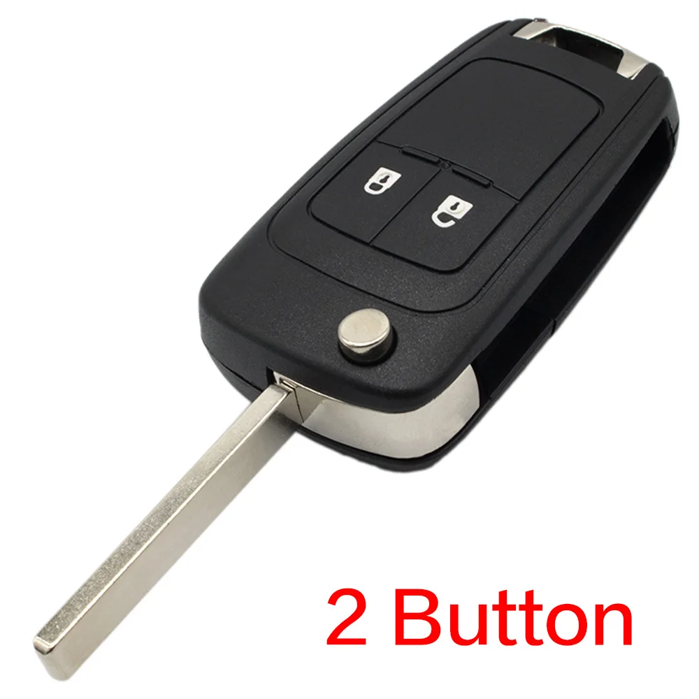 2 Button WhatsKey для opel Vauxhall Insignia Astra H J Zafira C для Chevrolet Cruze Aveo Epica 2 3 кнопки складной пульт дистанционного ключа чехол - Количество кнопок: 2 Button