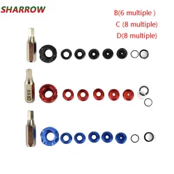 1set Archery Aluminum Hooded Peephole Peep Sight With 37/45 Inch And 5 Inner core sizes For Compound Bow Accessories