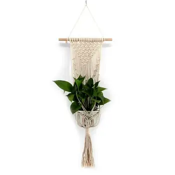 

New Tassel Bohemian Macrame Woven Wall Hanging Handmade Knitting Tapestry Home Office Wall Decoration Vqw2701