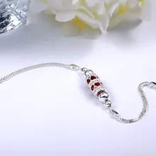 CAB020 925 Серебряный браслет для свадебные с кубическим Цирконом камень кулон браслет для женщин подарок