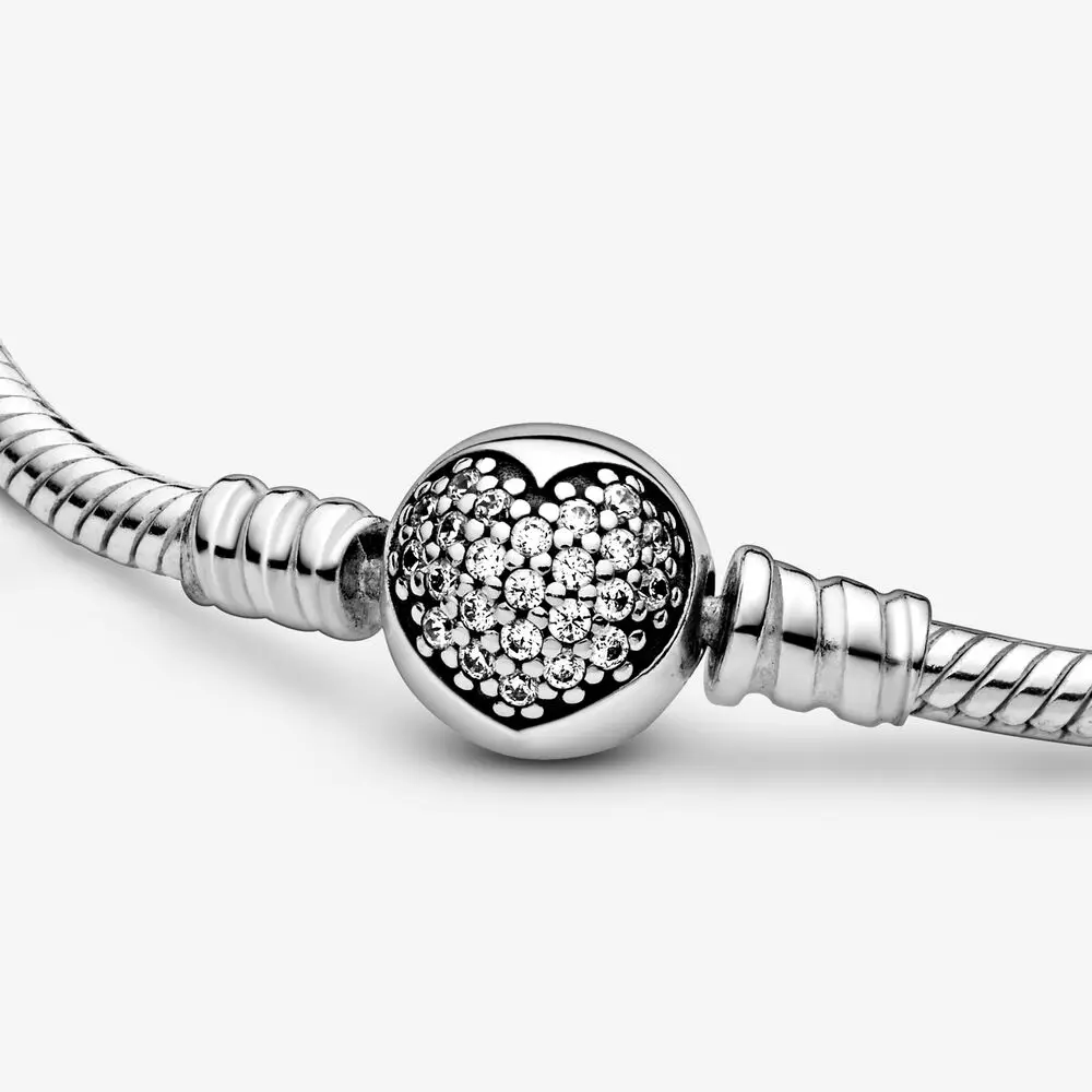 925 пробы серебряные бусина с зажимом браслеты для женщин подходят браслет reflexions& Подвески на браслеты для ручного творчества femme модные ювелирные изделия