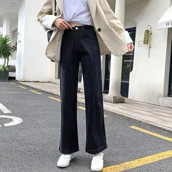 

2020 autumn high waist Jeans women Korean style cec loose long pants trousers jean femmale boyfriend jeans for women