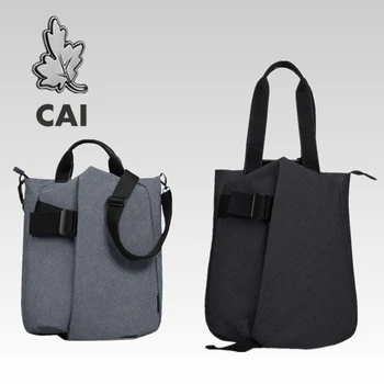 

CAI Design Handbag Men women Canvas waterproof Messenger Shoulder Bag High Capacity Laptop Waterproof Cross body Sling Tote Bags
