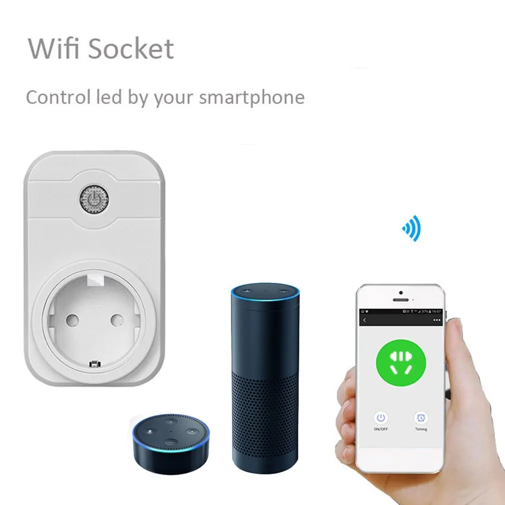Многофункциональная умная розетка Wifi, таймер для мобильного телефона, умная розетка с дистанционным управлением, умная розетка для дома