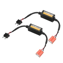 2 Pcs H7 Koplamp Led Canbus Decoder Canceller Foutloos Weerstand Anti Flicker 9V-16V Auto Led koplamp Lampen Accessoires