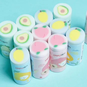 

PVC Pencil Eraser Color Fruit Cartoon Eraser Correction Rubber Modify Mistake School Class Test Card Daily Study Homework 71053