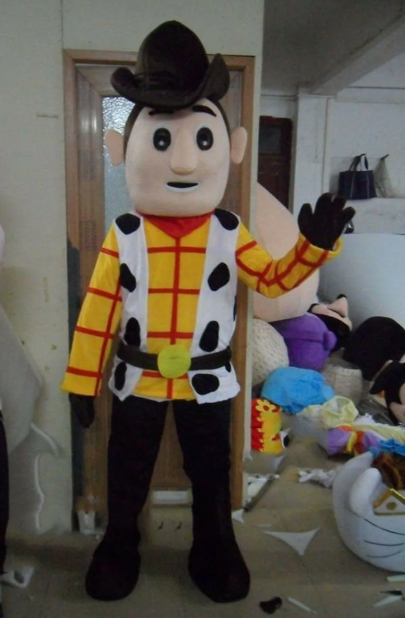 

2019 Cowboy Mascot Costume Halloween Parade Sheriff Cosplay Party Dress Us Interesting Funny Cartoon Character Clothing Handmade