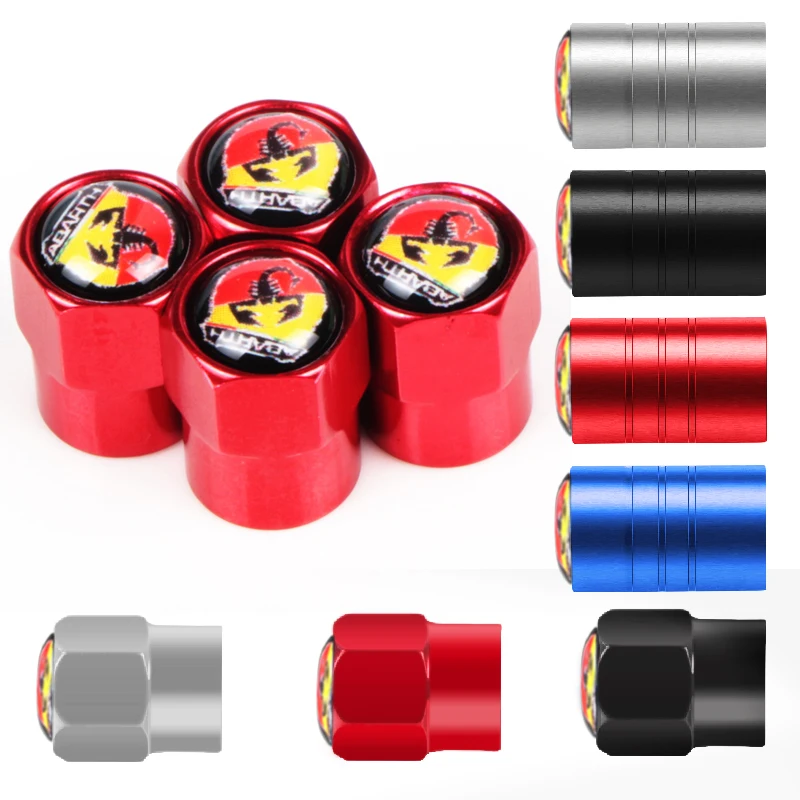 

Car Styling 4pcs/set Car Wheel Caps Tire Valve Stem Caps Valve Cap For For fiat punto abarth 500 stilo ducato palio bravo doblo