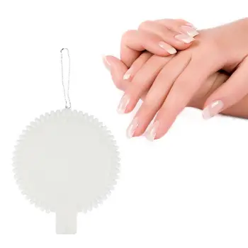 

1 Set/5pcs Sunflower Shaped Display Boards 50 Colors Ribbon Chain Nail Art Display Cards For Home Outdoor Shop (Natural Color)