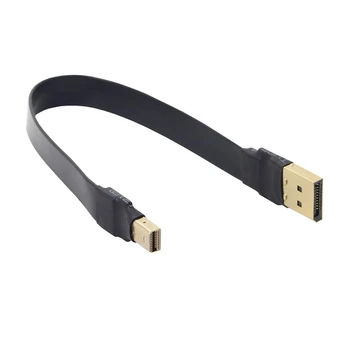 

HOT-Displayport to Mini DP Cable Fast Transfer 8K 60Hz Active Cable Slim Flat Soft Male to Male Ultra FHD