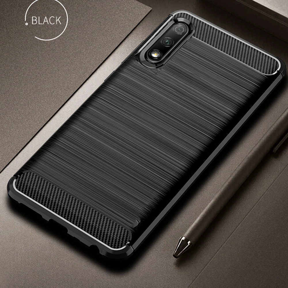 

For Honor 9X 9 X Case Carbon Fiber Cover Shockproof Phone Case For Huawei Honor 9X Pro Cover 360 Full Protection Bumper Shell