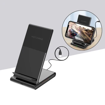 

5 in 1 Wireless Charger Station 10W Fast Wireless Charging Dock Stand for iPhone Android for Apple Watch