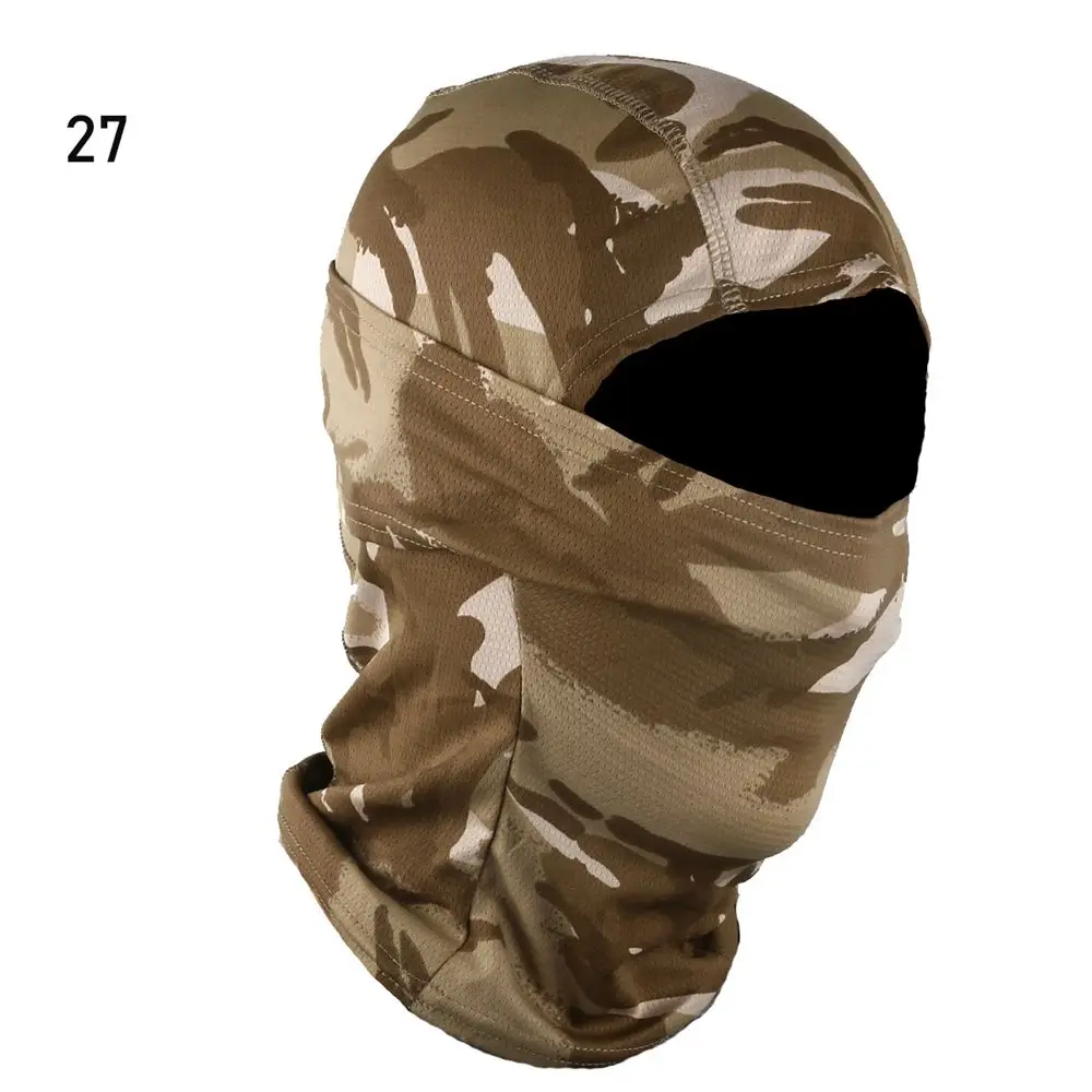 green skully hat Hunting Camouflage Hood Outdoor Camo Cycling Balaclava Full Face Mask Bicycle Ski Bike Snowboard Sport Cover Hiking Cap skully with brim Skullies & Beanies