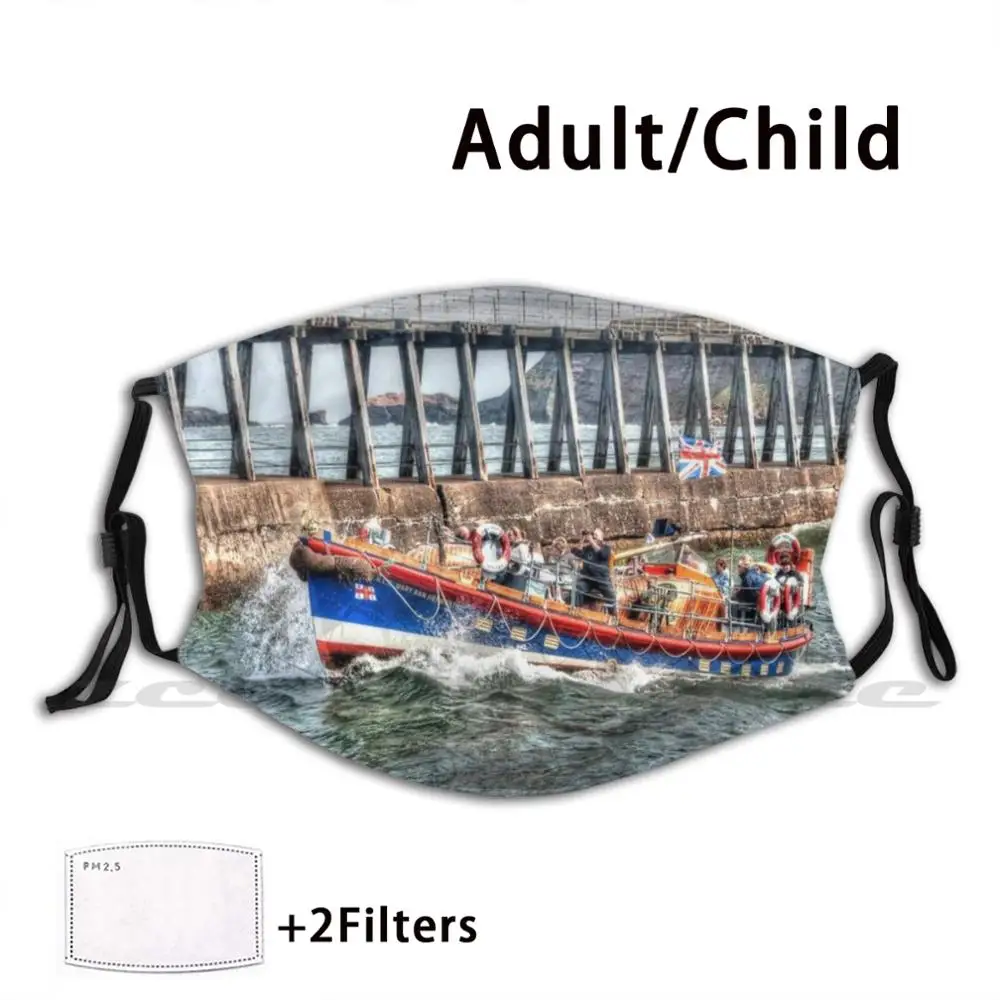 

Whitby's Old Lifeboat , Rnli Mary Ann Hepworth маска ткань многоразовая печать Фильтр моющийся Whitbys старый Lifeboat Rnli Whitby